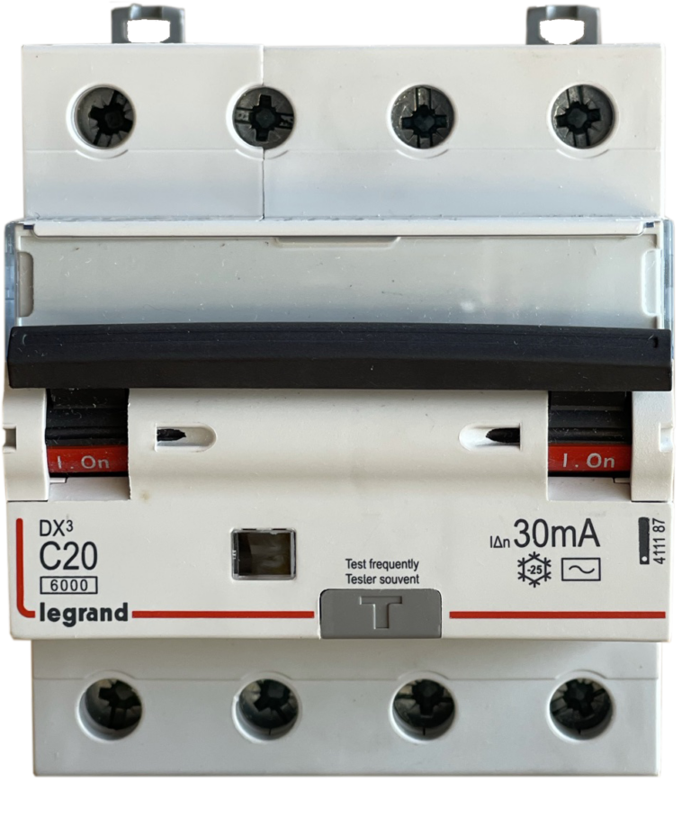 Legrand — disjoncteur différentiel tétrapolaire C20, 30 mA