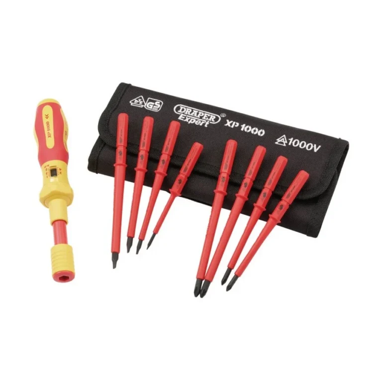 Kit Draper Expert XP1000 65372 avec manche dynamométrique isolé, huit lames et trousse