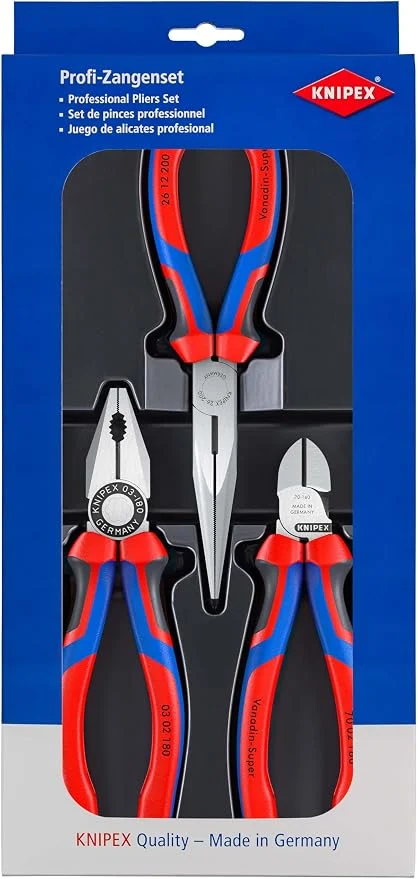 Knipex 00 20 11 — Jeu de trois pinces polyvalentes