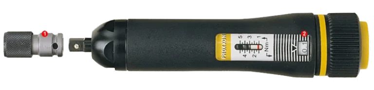 Tournevis dynamométrique Proxxon MicroClick MC 5 23347 avec adaptateur porte-embout